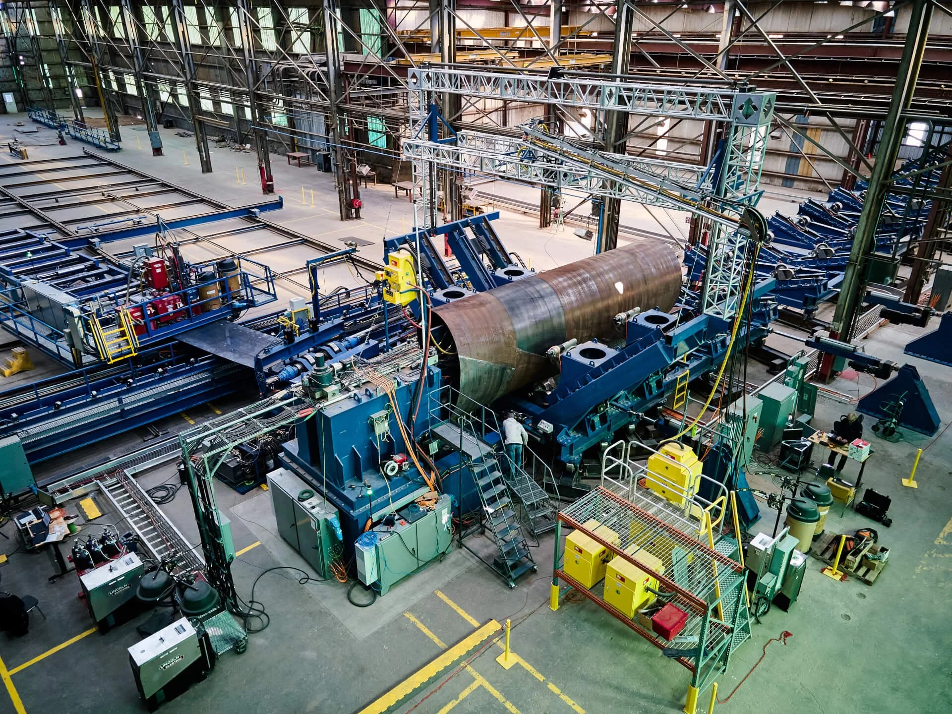 Keystone has set up its own manufacturing facility in Texas, but the real benefits will start coming when the pipes are rolled on-site at a wind farm