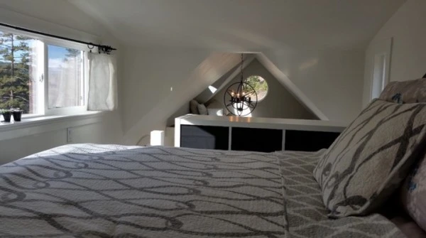 The two lofts are perfect for sleeping quarters or just a quiet spot to relax