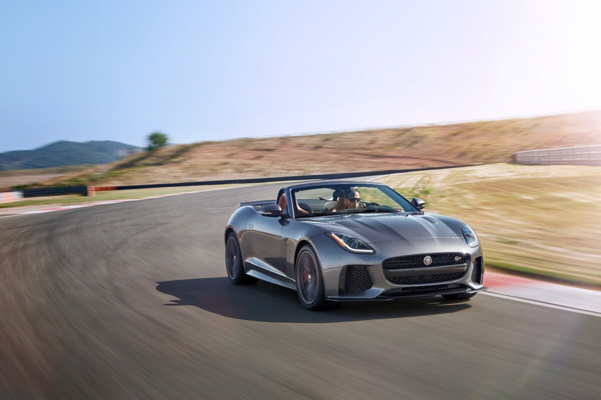 The Jaguar F-Type SVR has enlarged air intakes