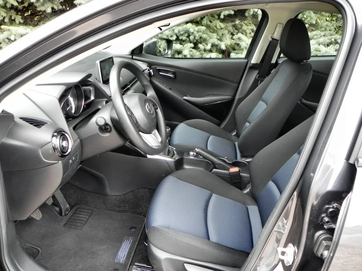 On the inside of the car, the 2016 Scion iA is well-done for a car of this price point and caliber