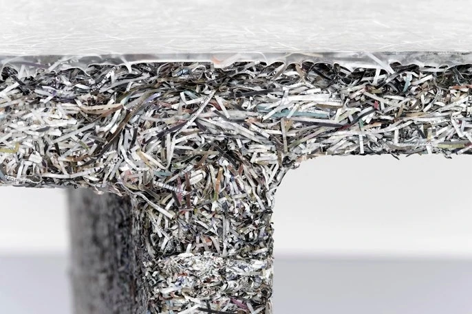 Close-up of the Shredded Table (Photo: Theo van Pinxteren/Industry Gallery)