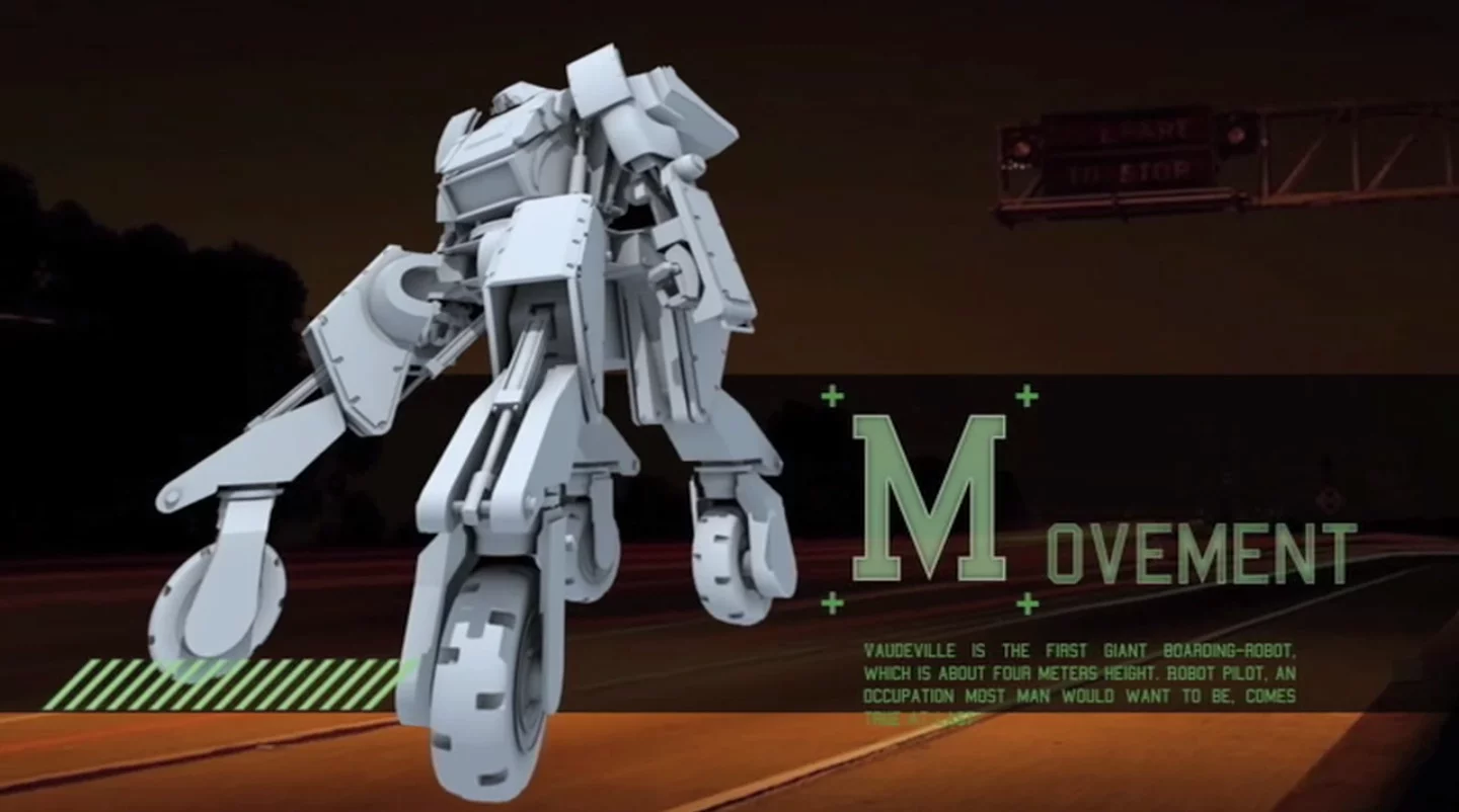 Although Kuratas has legs, it has wheels rather than feet. It can be driven in both high and low configurations, with a diesel-fueled top speed of about 10 km/h (6 mph)