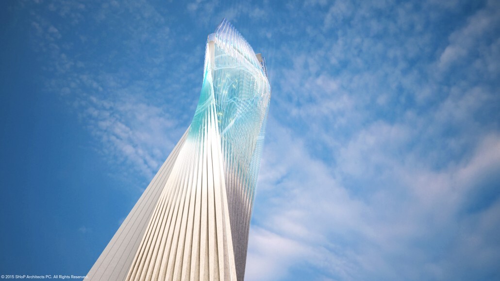 The Miami Innovation Tower will have a programmable "active skin" on which messages and adverts can be displayed