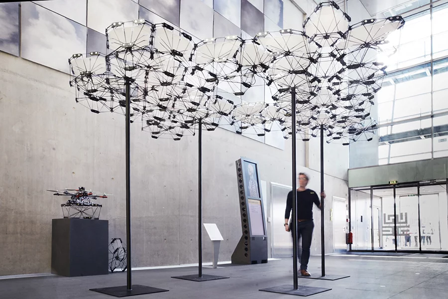 An exhibit demonstrating the Cyber Physical Macro Materials architectural system