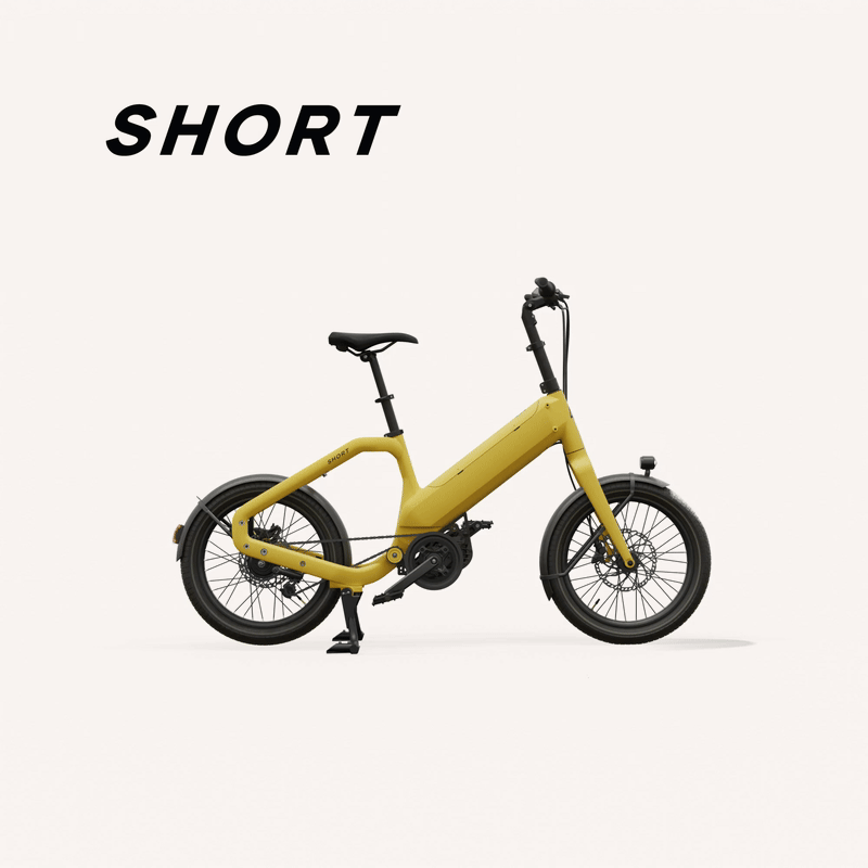 The Short cargo ebike can be stretched out to a Mid model by modifying the rear dropouts