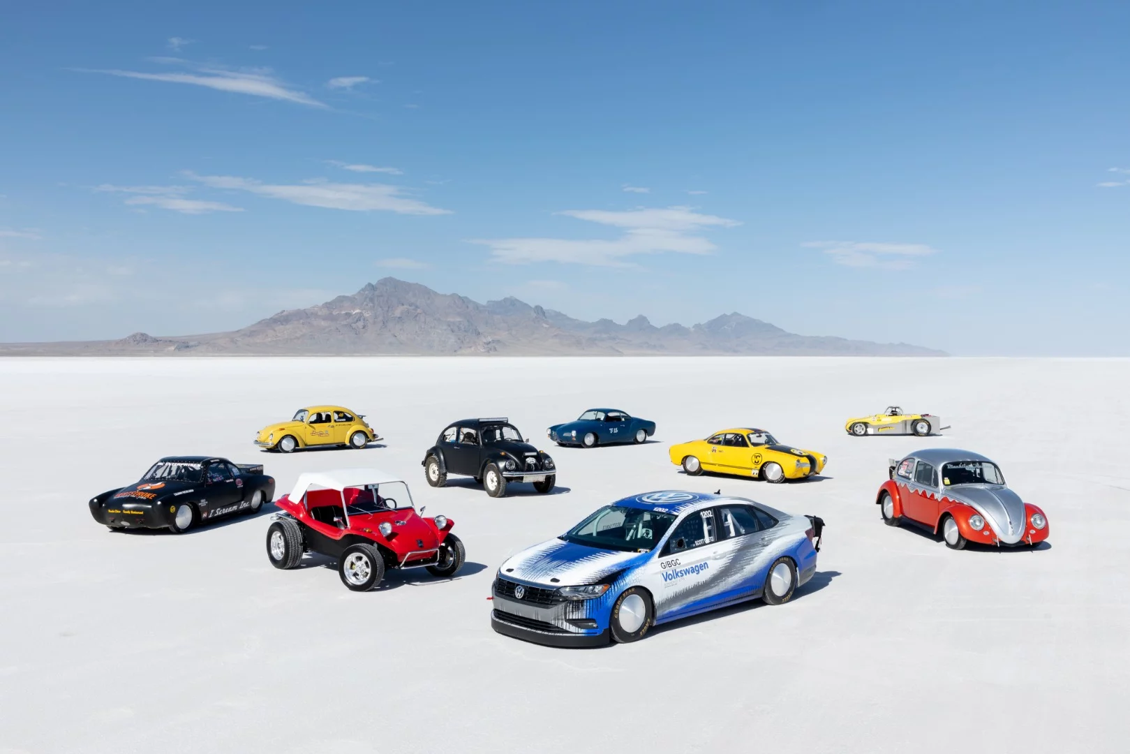 A modified VW Jetta sedan has set a new record for the 2-liter Blown Gas Coupe at the Bonneville Salt Flats