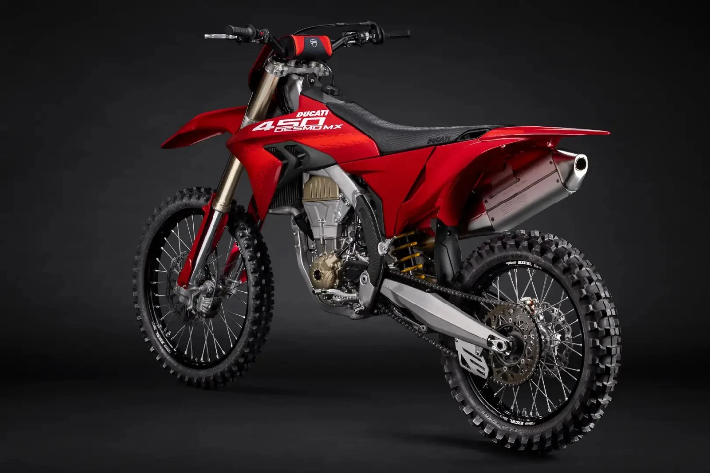 The Desmo450 MX weighs in at 231 lb (104.8 kg)