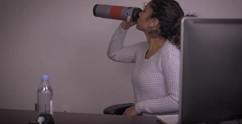 The Mojoe brews coffee and doubles as the mug