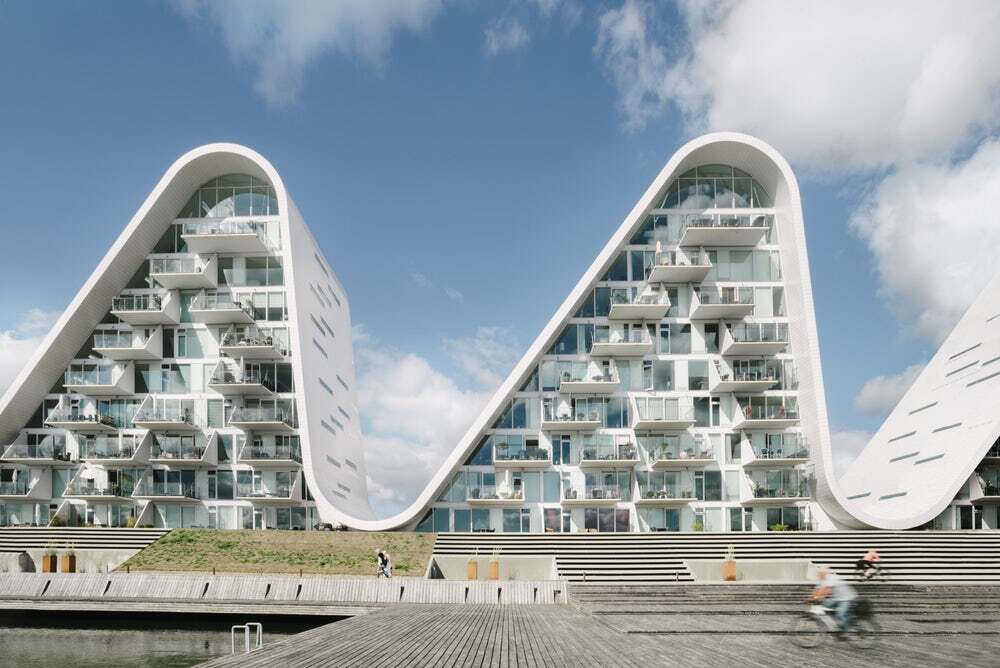 "The land surrounding Vejle is unique for its rolling hills, which are an uncommon sight in Denmark," explains Søren Øllgaard, Partner and Design Director at Henning Larsen