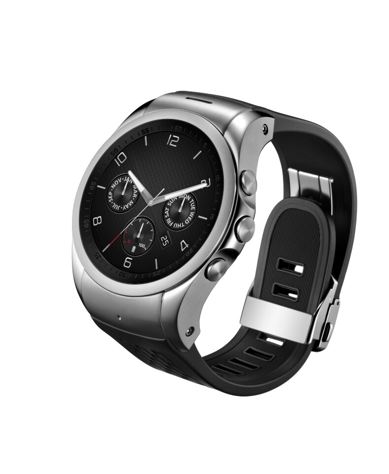 It doesn't look terribly thick in this shot, but note that LG didn't announce dimensions for the new watch