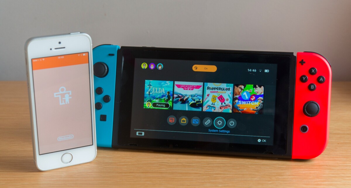 The Nintendo Switch can be used with a parental controls app for iOS or Android