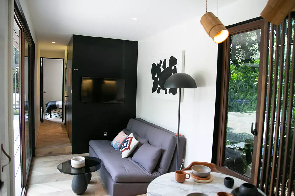 The VMD home is designed as a low-fuss abode or weekend getaway