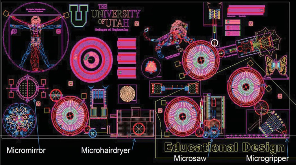 The University of Utah's microbarbershop has all the components necessary to cut a single hair