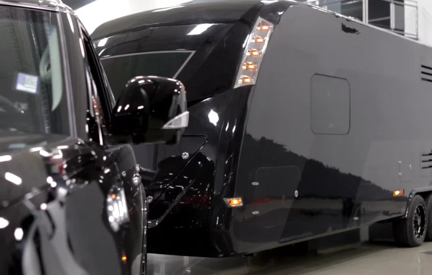 The CR-1 is designed to be towed behind an SUV