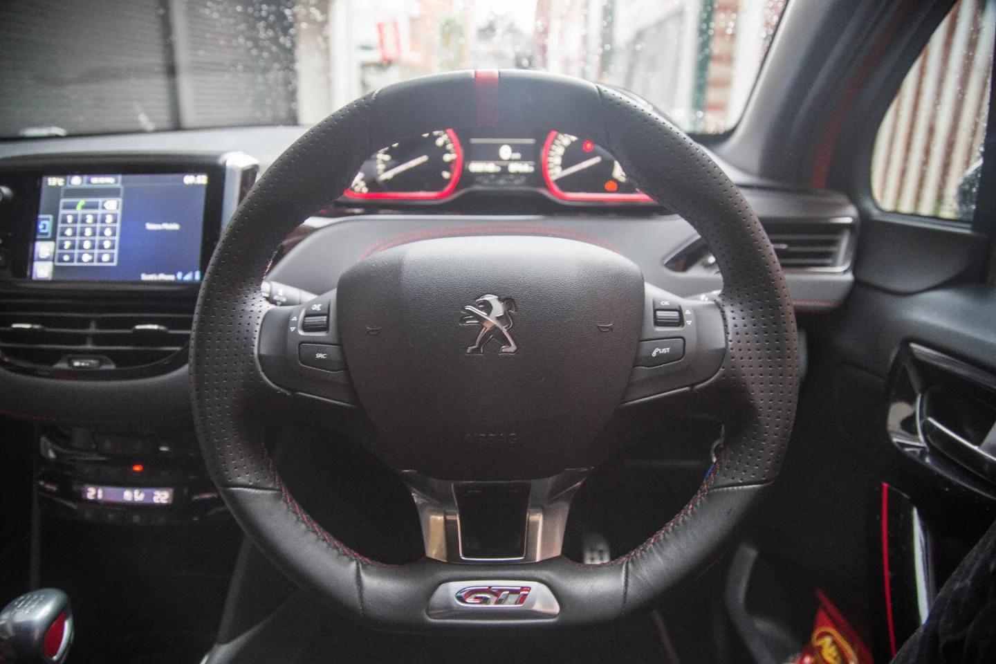 No, it's not an optical illusion, the wheel really is small