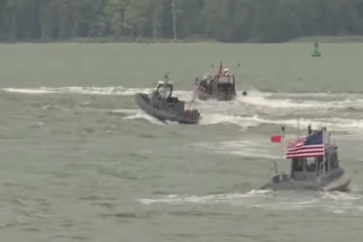 The ONR's robotic boats are designed to autonomously swarm an attacking vessel (Photo: ONR)