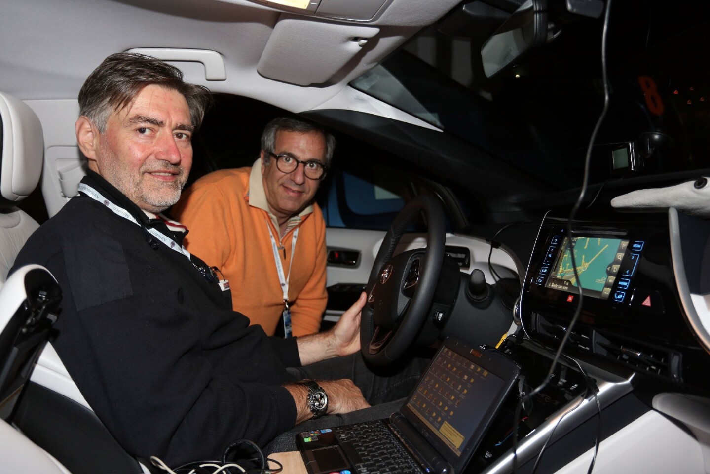 The winning pair's knowledge of the intricacies and ability to monitor and optimize all the key variables in the performance/economy equation is quite obvious from this picture taken inside the Mirai.
