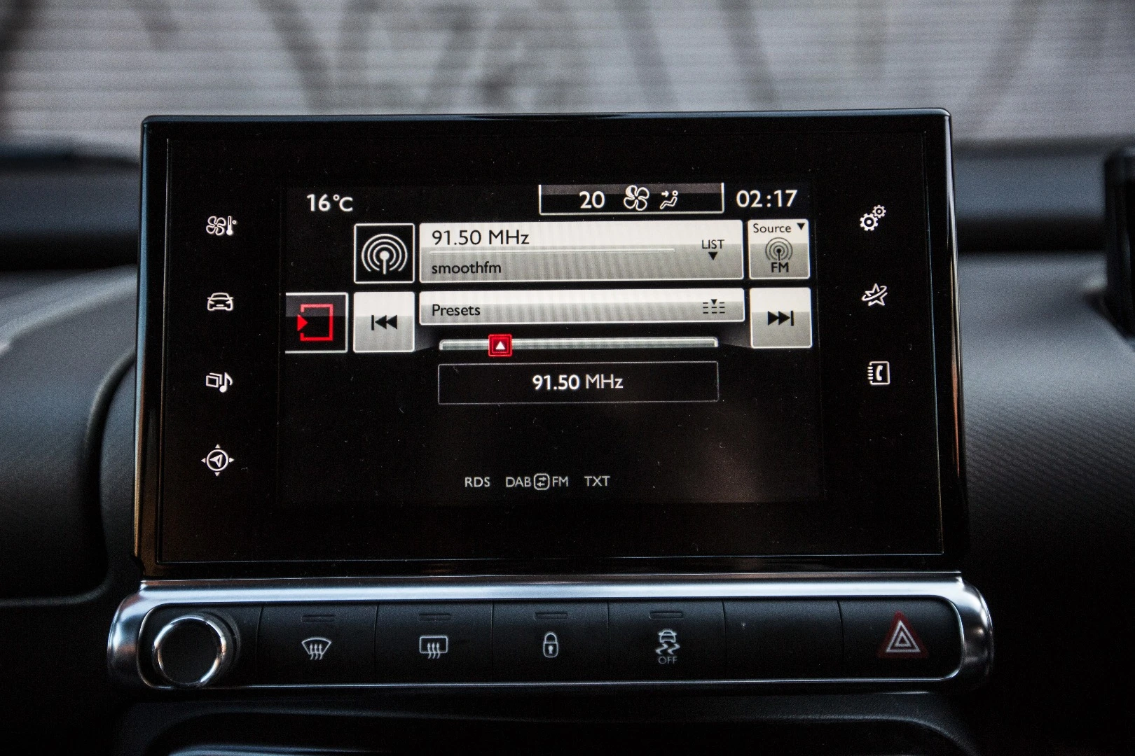 Everything from climate control to the navigation is controlled through the touchscreen