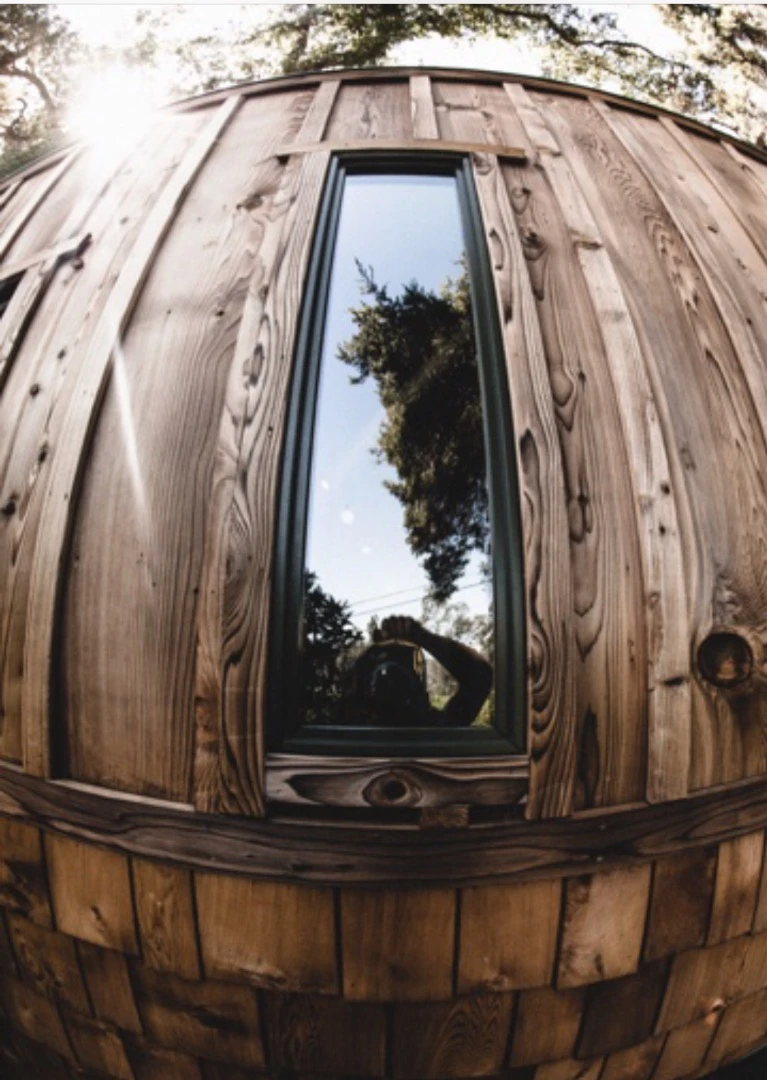 The upper area of El Toro's exterior is finished is reclaimed redwood treated with the Japanese technique of Shou Sugi Ban, which chars wood to preserve it