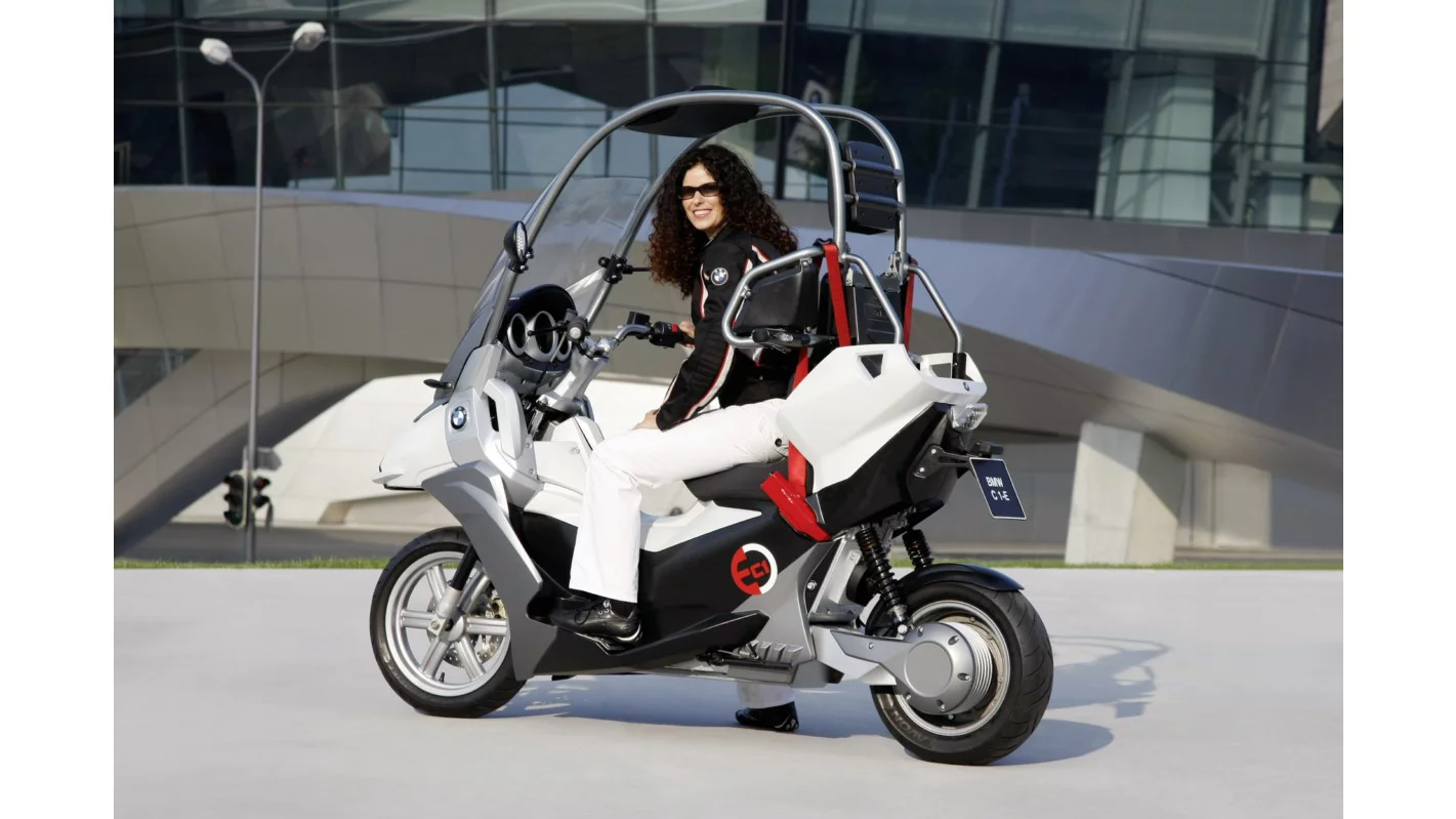 The BMW C1-E concept scooter for urban transport