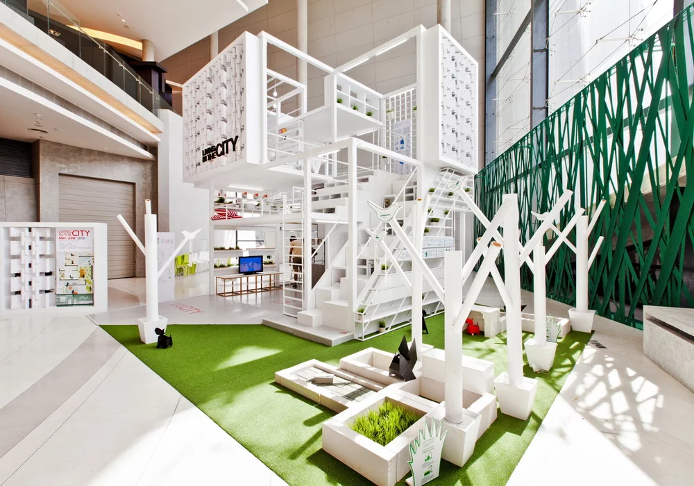Thai collective Apostrophe's Living in the City prototype aims to offer an attractive and practical living space in a small area