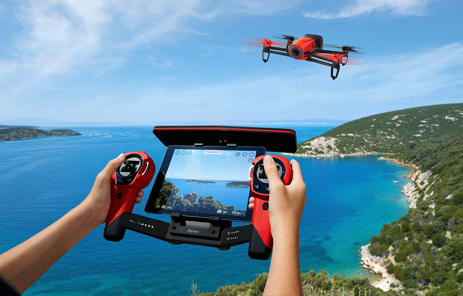 The Parrot Bebop and Skycontroller package comes in three different colors and offers a discount over purchasing each separately