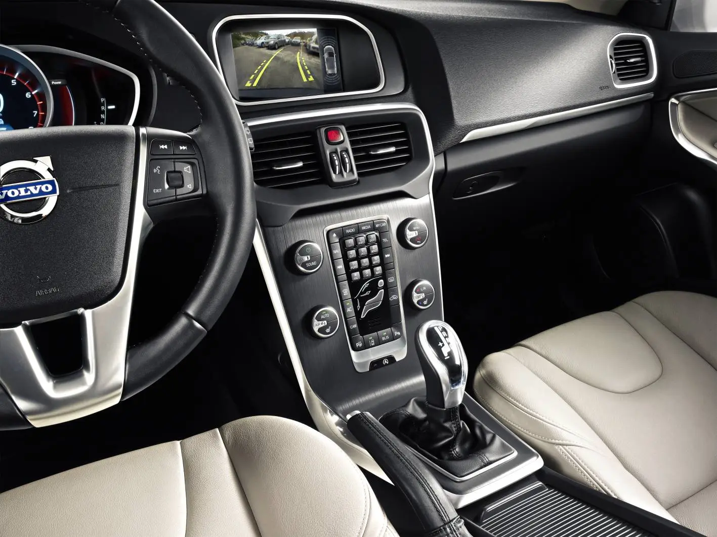 Inside the new Volvo V40, debuting at the Geneva Motor Show
