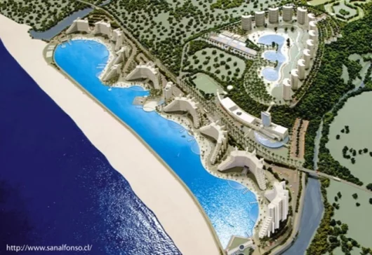 The monster pool at the San Alfonso Del Mer resort in Chile