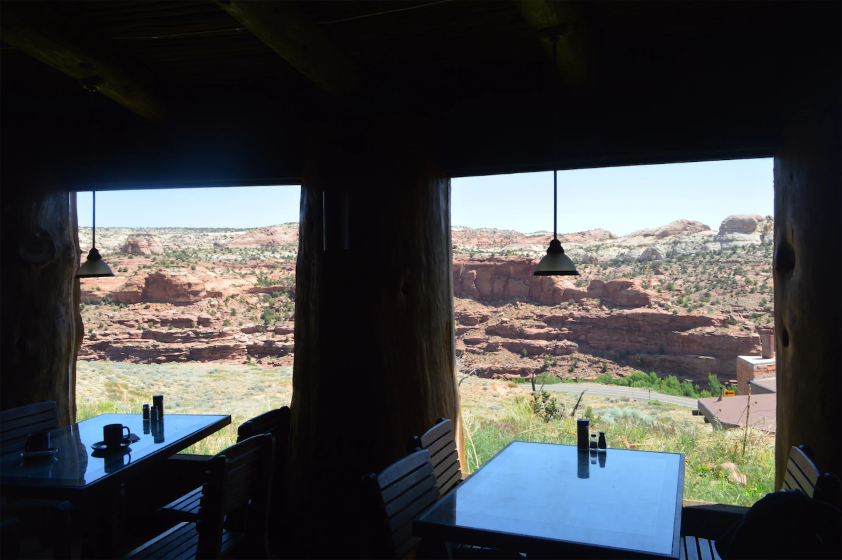 The coffee was okay, but the views were what made this worth an hourlong stop