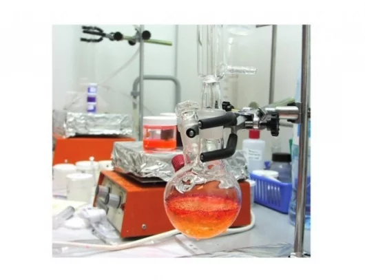 Shot of the lab where the special dyes are manufactured