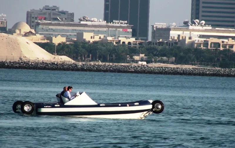 ASIS Boats' first amphibious craft to be powered by Sealegs is a 6.5 meter boat powered by a VOLVO V6 225HP engine and driven by a Hamilton Jet.
