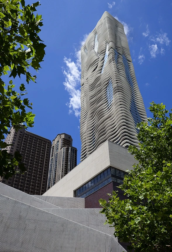 The Aqua tower in Chicago