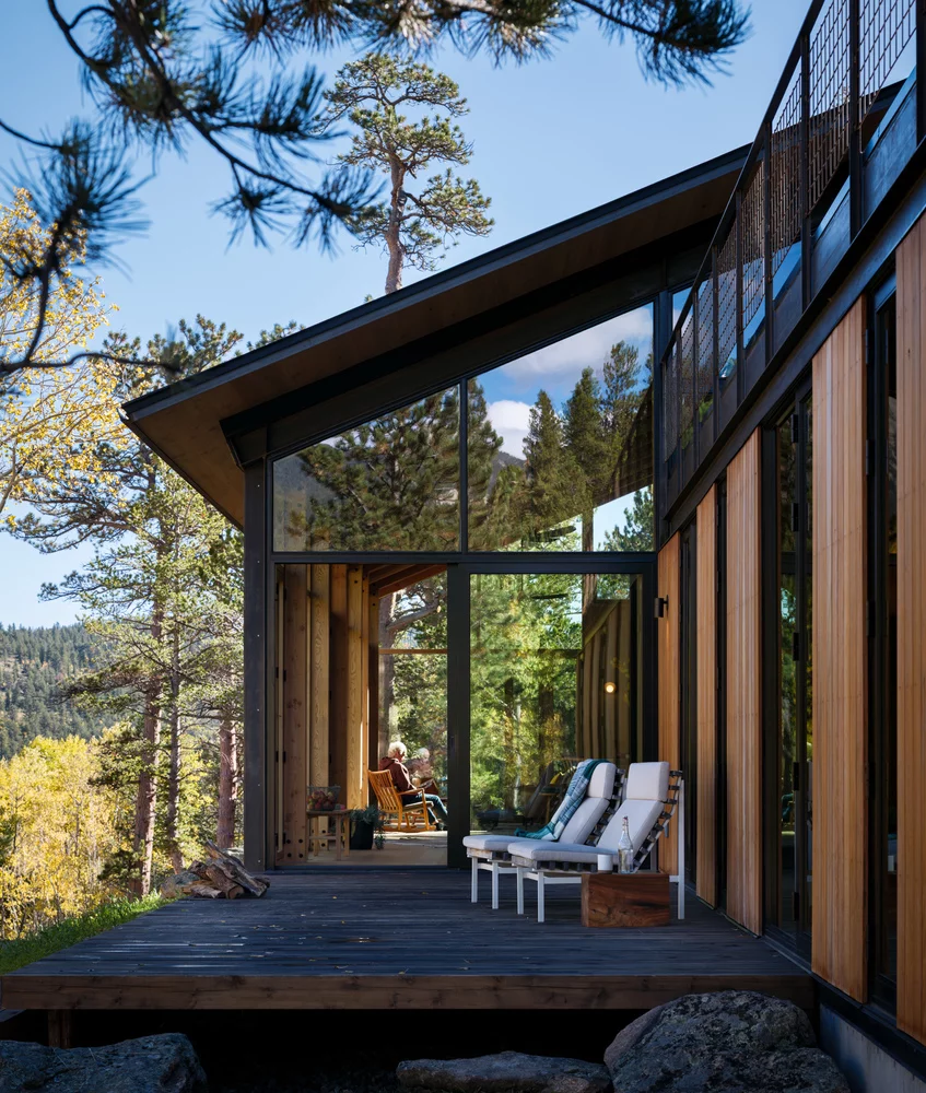 The building’s compact footprint reduces its impact on the landscape