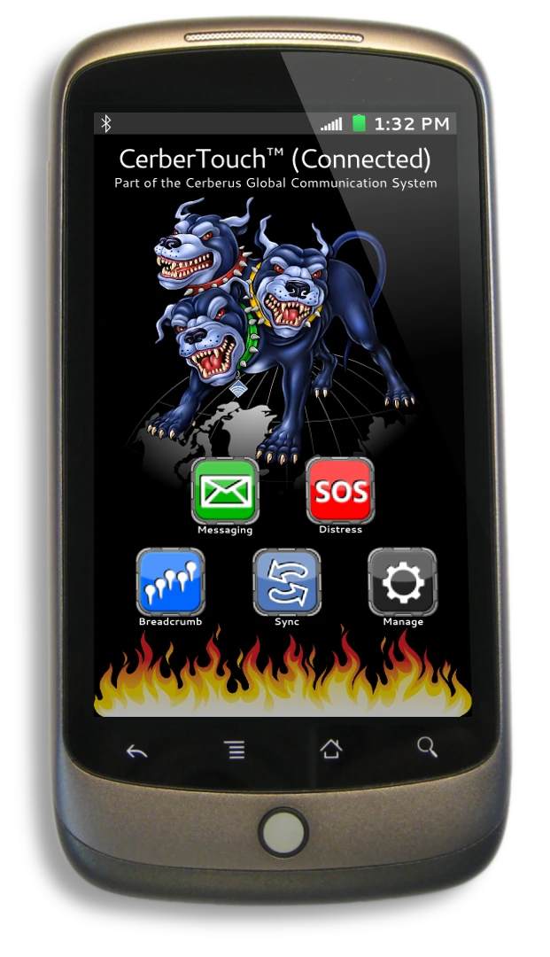 The CerberTouch app works with several smartphone operating systems and is free to use