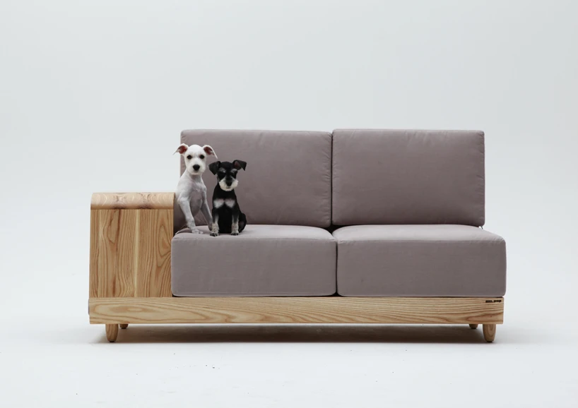 Like Mun's earlier pieces, the Dog House Sofa has a modern design
