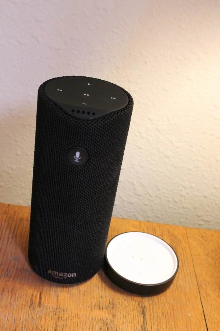 Tap comes with a convenient charging cradle