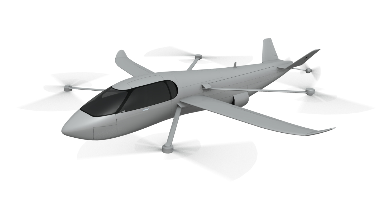The Krossblade SkyCruiser uses switchblade rotor arms