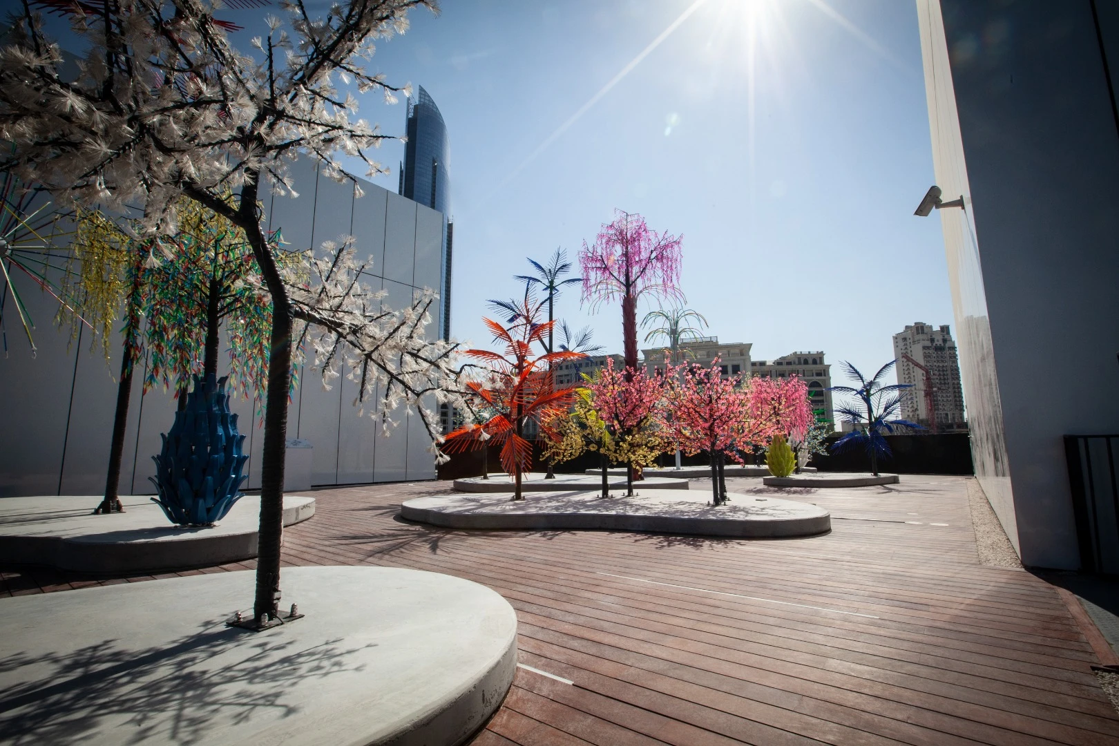 Rooftop terrace at the Jameel Arts Centre