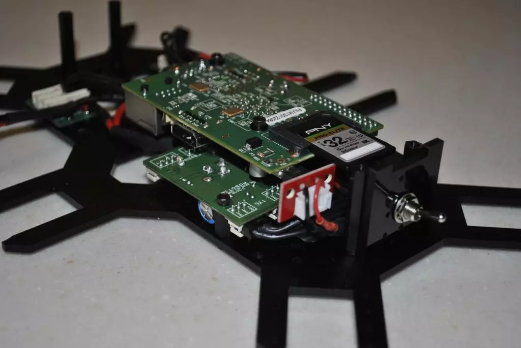 The Charlotte robot's Raspberry Pi computer