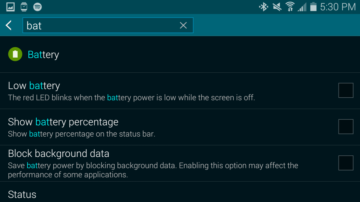 The settings menus are much easier to navigate this time around, thanks to a handy search feature