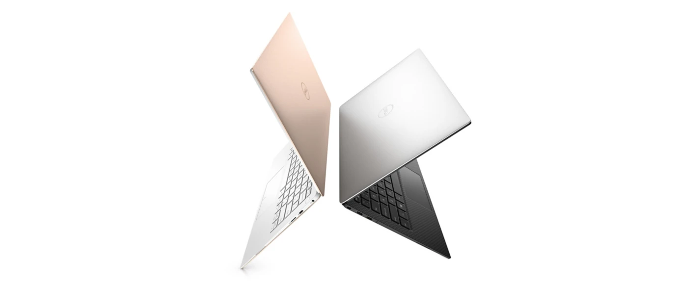 The Dell XPS 13 is available in silver or rose gold