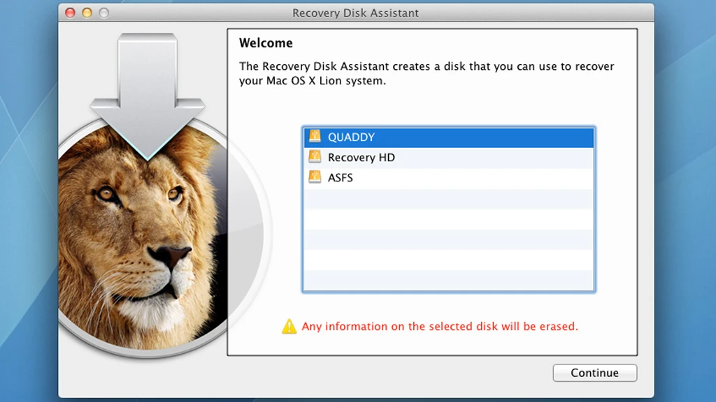 Apple's Lion Recovery Assistant