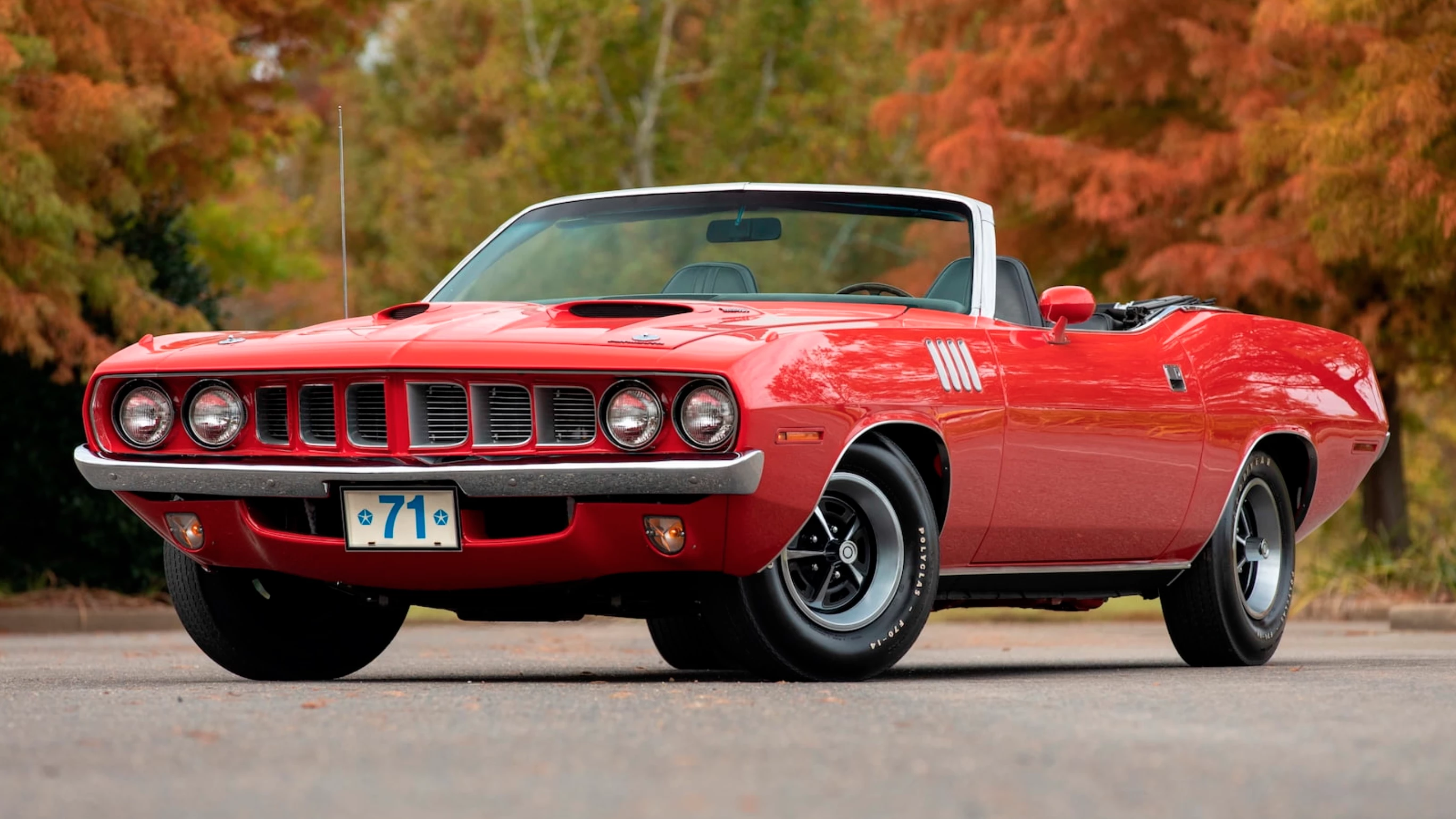 This 1971 Plymouth Cuda Convertible failed to reach reserve, achieving a high bid of $900,000 at Mecum's 2022 Kissimmee sale on 14 January 2022