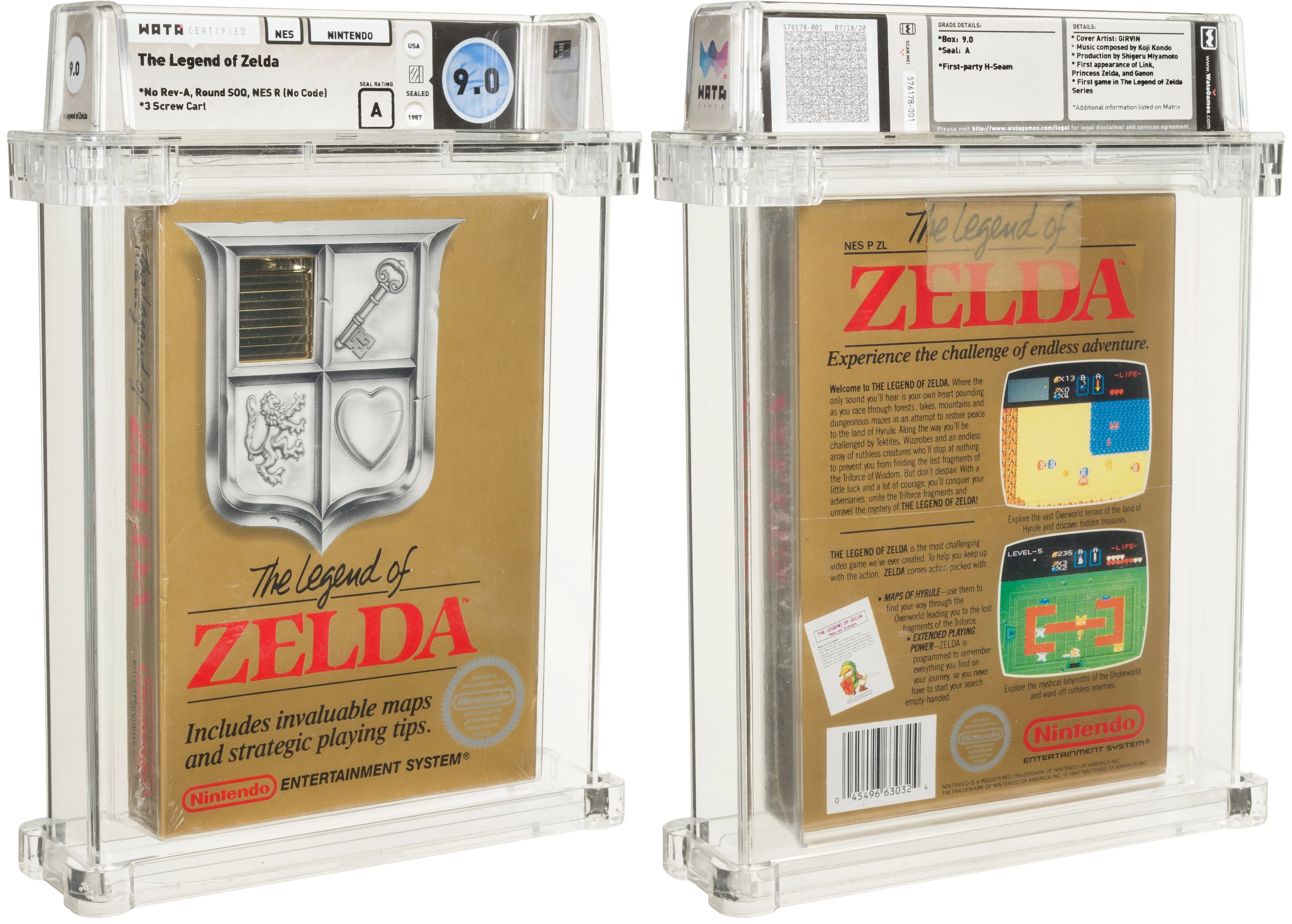 This "The Legend of Zelda" NES Nintendo game was sold for $870,000 at Heritage Auctions on 9 July 2021
