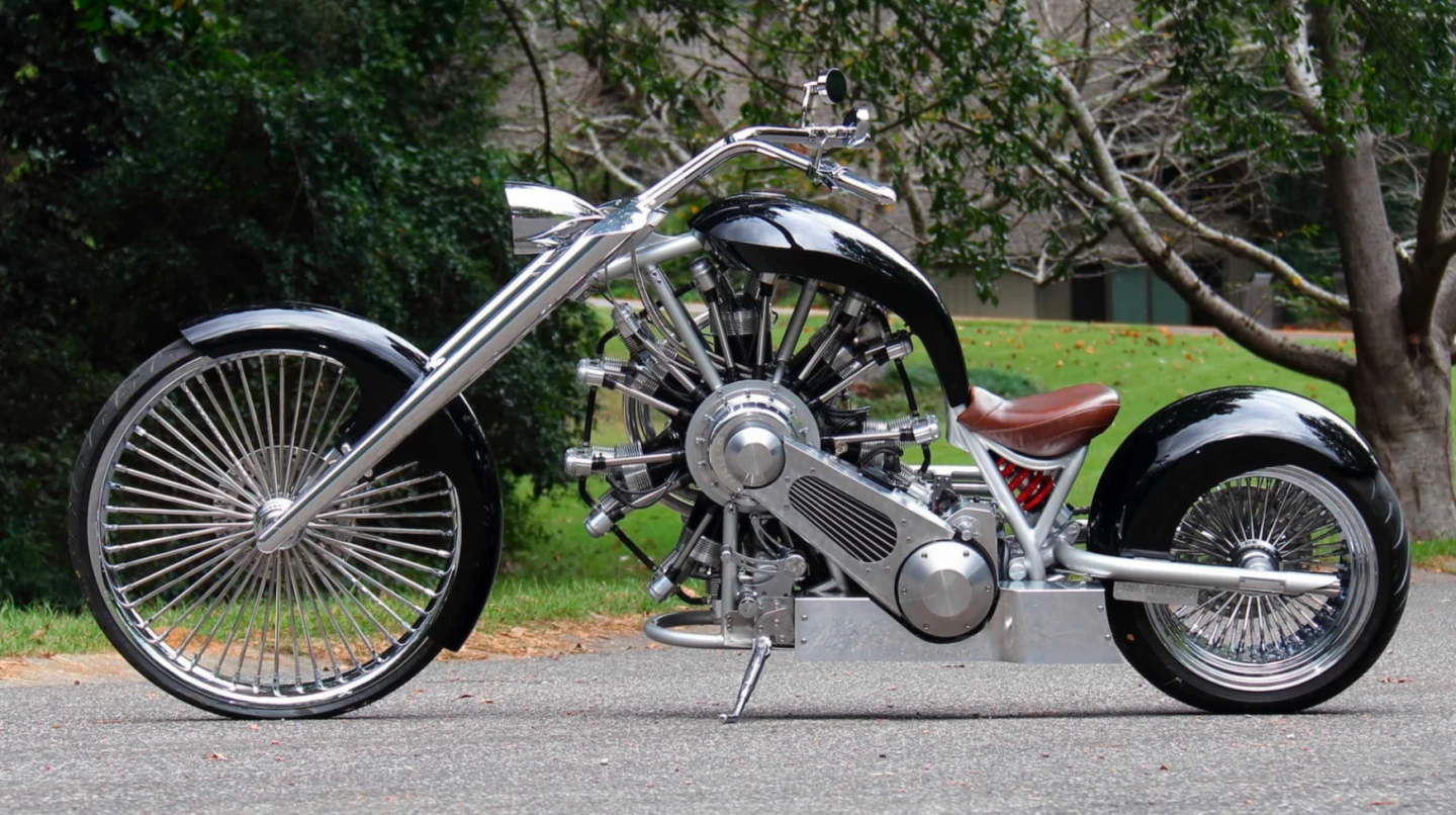 Part airplane, all functional art, four-only: the JRL LUCKY7. This bike sold for roughly one third of replacement cost.