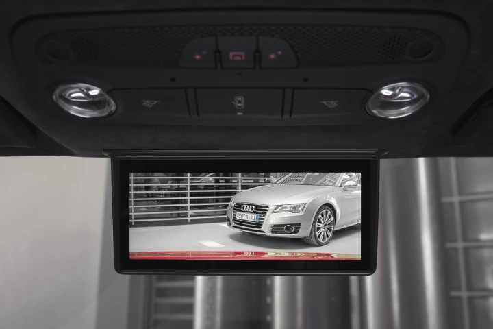 Audi's digital rear-view mirror that will make its production debut in the R8 e-tron