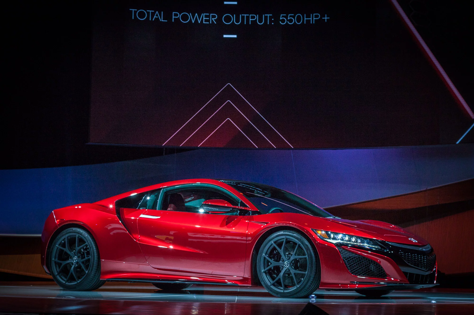 The production spec Acura NSX Version 2.0