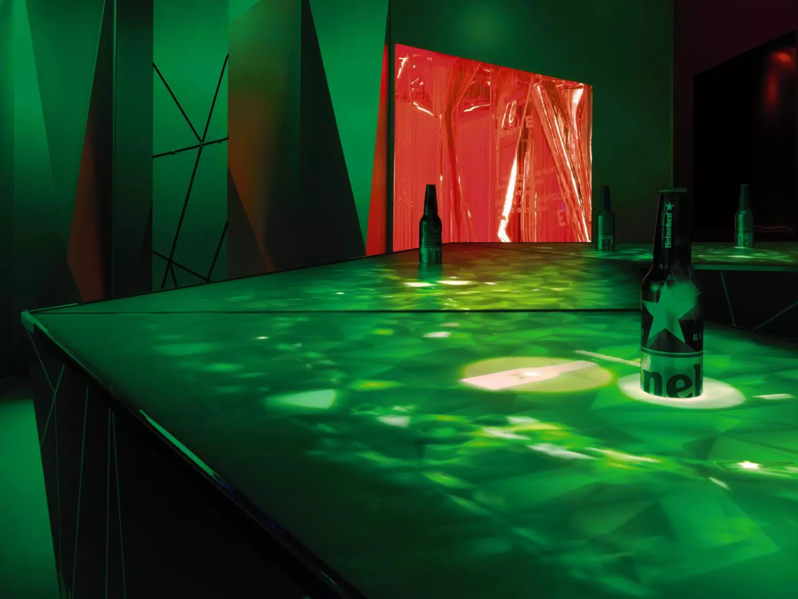 The interactive bar kept patrons entertained while helping staff keep track of them