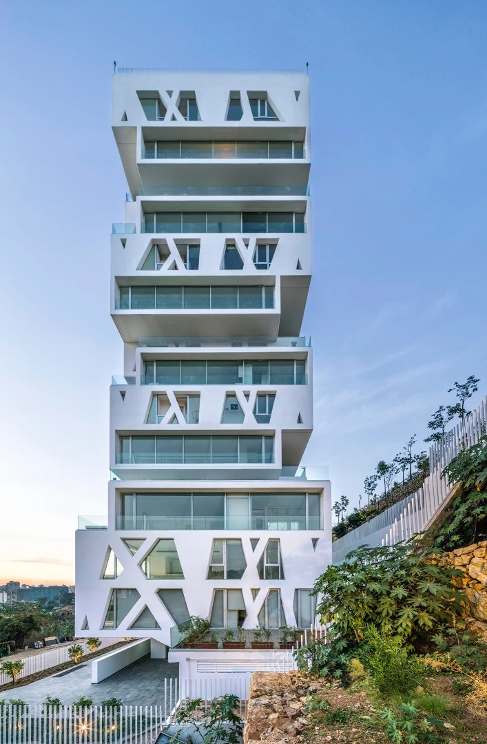 Dutch firm Orange Architects recently completed work on a distinctive residential tower in Beirut, Lebanon