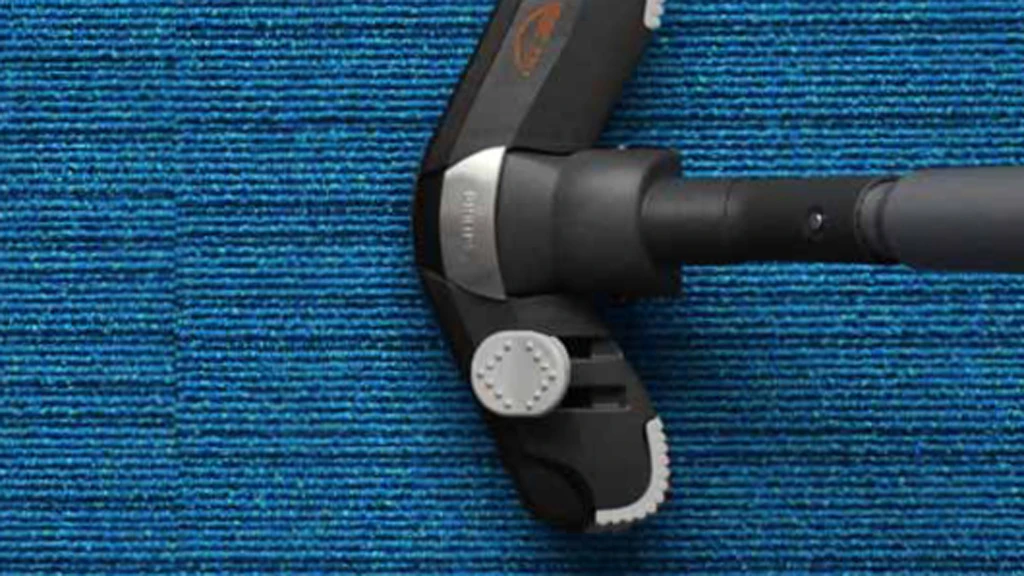 DESSO's AirMaster carpet traps fine particles and releases them during vacuuming
